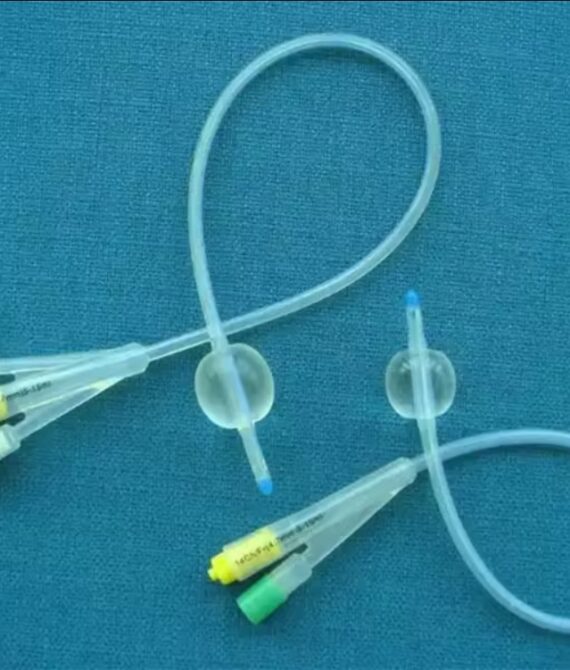 Disposable silicone foley catheter 2 3 way